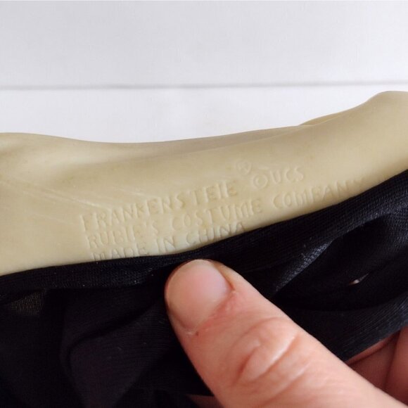 Vintage Glow In The Dark Scream Mask No Nose Rubies Costume Frankensteie - Picture 5 of 10